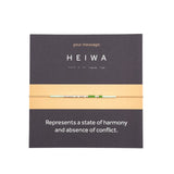 Bratara cod Morse "HEIWA" - Argint