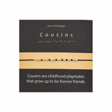 Bratara cod Morse "Cousins" - Argint