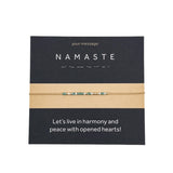 Bratara cod Morse "NAMASTE"-Aur