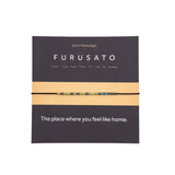 Bratara mesaj cod Morse "FURUSATO"-ceramica placata cu Aur