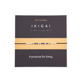 Bratara mesaj cod Morse "IKIGAI"-ceramica placata cu Aur