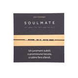Bratara cod Morse "SOULMATE" - Argint