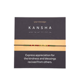 Bratara mesaj cod Morse "KANSHA"-ceramica placata cu Aur