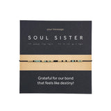 Bratara cod Morse "SOUL SISTER"-Aur