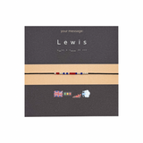 Bratara personalizata cod Morse-exemplu de personalizare
"Lewis"