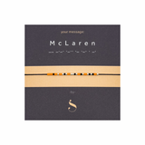 Bratara personalizata cod Morse-exemplu de personalizare
"McLaren"
