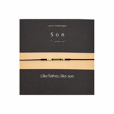 Bratara cod Morse "Son" - Argint