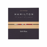 Bratara personalizata cod Morse-exemplu de personalizare  "HAMILTON"