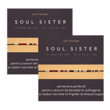 1 + 1 Bratara cod Morse "SOUL SISTER" - Argint