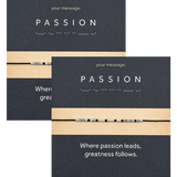 1 + 1 Bratara cod Morse "PASSION" - Argint