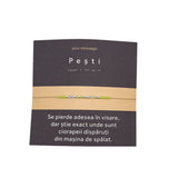 Bratara glezna cod Morse "Pesti"-Argint