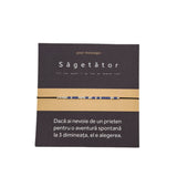 Bratara glezna cod Morse "Sagetator"-Argint