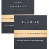 1 + 1 Bratara cod Morse "SUNRISE" - Argint