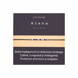 Bratara cod Morse "Atena" - Argint