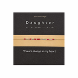 Bratara cod Morse "Daughter" - Argint
