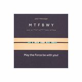 Bratara cod Morse "MTFBWY" - Argint