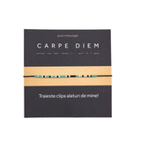 Bratara cod Morse "CARPE DIEM" - Argint