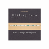 Bratara cod Morse "Healing hero" - Argint