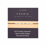 Bratara cod Morse "Lovely" - Argint