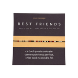 Bratara cod Morse "BEST FRIENDS" - Argint