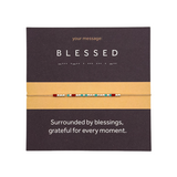 Bratara cod Morse "BLESSED" - Argint