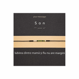 Bratara cod Morse "Son" - Argint