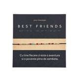 Bratara cod Morse "BEST FRIENDS"-Aur