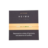 Bratara mesaj cod Morse "HEIWA"-ceramica placata cu Aur