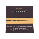 Bratara cod Morse "SOULMATE" - Argint
