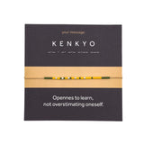 Bratara cod Morse "KENKYO" - Argint
