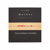 Bratara cod Morse "Mother" - Argint