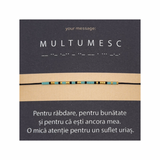 Bratara Morse “MULTUMESC”-cadou 8 martie