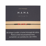 Bratara Morse “MAMA”-cadou 8 martie