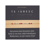 Bratara Morse “TE IUBESC”-cadou 8 martie