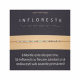 Bratara Morse “INFLORESTE”-cadou 8 martie