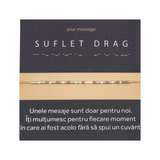 Bratara Morse “SUFLET DRAG”-cadou 8 martie