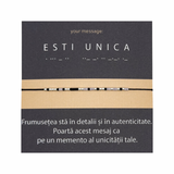 Bratara Morse “ESTI UNICA”-cadou 8 martie