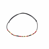 Bratara mesaj cod Morse "NEVER GIVE UP"-ceramica placata cu Aur