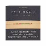 Bratara Morse “ESTI MAGIE”-cadou 8 martie