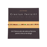 Bratara cod Morse "CRACIUN FERICIT!" - Argint