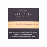 Bratara cod Morse "Let It Be" - Argint