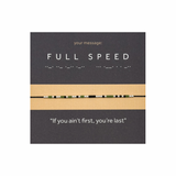 Bratara cod Morse "FULL SPEED" - Argint