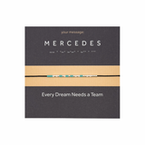 Bratara cod Morse "MERCEDES" - Argint