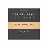 Bratara cod Morse "VERSTAPPEN" - Argint