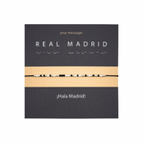 Bratara cod Morse "REAL MADRID" - Argint