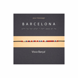 Bratara cod Morse "BARCELONA" - Argint