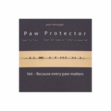 Bratara cod Morse "Paw Protector" - Argint
