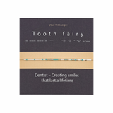 Bratara cod Morse "Tooth fairy" - Argint