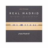 Bratara personalizata cod Morse-exemplu de personalizare
 "REAL MADRID"