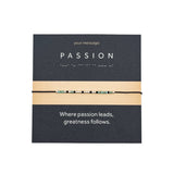 Bratara cod Morse "PASSION" - Argint